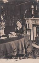 Miss Irene Vanbrugh Edwardian Actress Hand Signed Photo Postcard