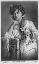 Miss Louie Collier Edwardian Actress Rotary Hand Signed Postcard