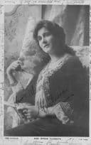 Miss Miriam Clements Edwardian Actress Hand Signed Photo Postcard