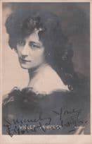 Miss Violet Vanbrugh Edwardian Actress WW1 Hand Signed Postcard