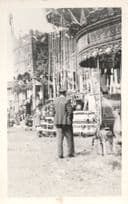 Mitcham London Fair Carousel Roundabout in 1935 PB Postcard Photo