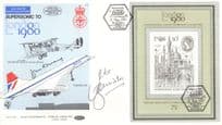 Mke Bannister & John Cochrane Concorde Benham 1980 Hand Signed FDC