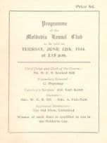 Moldavia Kennel Club 1934 Programme From RMS Old Ship Collection