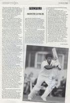 Monte Lynch Batsman Cricket Hand Signed Oval Photo Guide