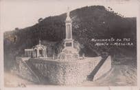 Monumento De Paz Monte Madeira Spain Real Photo Postcard
