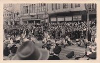Moped Bike Riders Transportation Dusseldorf Germany 1954 Carnival Old Postcard
