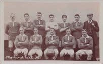 Morland Park School Youth Football Team Old 1906 -7 RPC Postcard