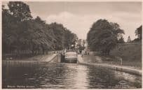 Motola Borens Slussar Motor Boat Swedish Old RPC Postcard