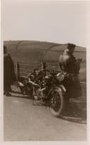 Motorcycle Riders at Beggars Roost Antique Real Photo 1933 Postcard