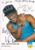 Mr Motivator Derrick Evans Hand Signed GMTV Photo