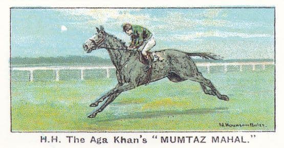 horse racing cigarette cards Mumtaz Mahal Winners On The Turf 1923 Queen Mary Stakes Horse Racing  Cigarette Card