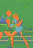 Munchen 1972 German Boxing Olympic Games Poster Postcard
