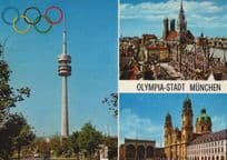 Munchen Germany Olympic Games 1976 Stadium Postcard