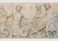 Munchen Poseidon Mural Glyptothek Postcard