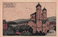 Munstereifel Pfarrkirche German Antique Painting Rare Postcard