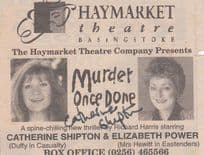 Murder She Does Catherine Shipton Haymarket Theatre Hand Signed Cutting Ephemera