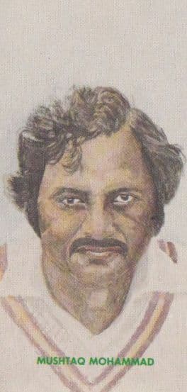 Mushtaq Mohammad Northamptonshire Cricket Player Antique Cigarette Card