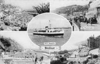 MV Shanklin Ship At Ventnor IOW Paddling Pool Real Photo Postcard