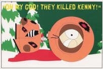 My God They Killed Kenny Dead South Park TV Show Postcard