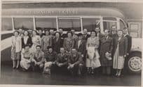 NAAFI Military Transport Drivers Vintage Radio Bus Type PB Postcard Photo