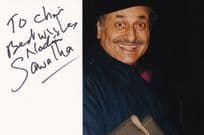 Nadim Sawalha Hand Signed Card + Photo Ephemera