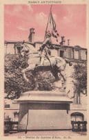 Nancy Artistique Statue De Jeanne D'Arc Joan Of Arc Antique Postcard