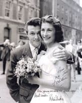 Nanette Newman & Bryan Forbes MULTI 10x8 Wedding Hand Signed Photo