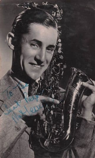Nat Gonella Antique Jazz Big Band Hand Signed Postcard Please Read