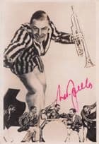 Nat Gonella Jazz Musician Band Leader Antique Hand Signed Postcard