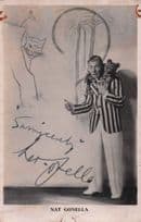 Nat Gonella & Tiger Jazz Big Band Hand Signed Postcard Please Read