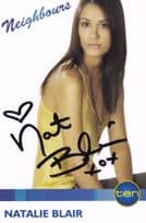 Natalie Blair Neighbours Hand Signed Cast Card Photo