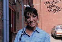 Natalie Clevelly TV Film Actress Unidentified Hand Signed Street Photo