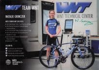 Natalie Grinczer Womens UCI Team WNT Cycling Hand Signed Card Photo