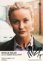 Natalie Roles ITV The Bill Undedicated Hand Signed Cast Card Photo