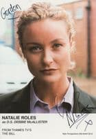 Natalie Roles The Bill ITV Show Hand Signed Cast Card Photo