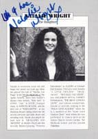 Natalie Wright Two Point Four Children Hand Signed Ephemera & Photo