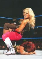 Natalya Sexy Dungeon Diva WWE Wrestler 12x8 Hand Signed Photo