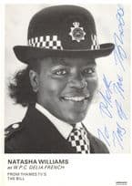 Natasha Williams The Bill ITV RARE Hand Signed Cast Card Photo
