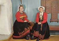National Costume For Telemark Norge Norway Vintage Fashion Postcard
