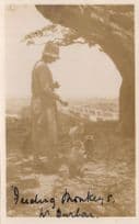 Native Feeding Baby Monkeys in South Africa Antique Photo Postcard