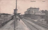 Naumburg Germany Bahnhof Old Railway Station Rare Postcard
