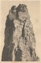 Near Naked Mountain Climber Climbing Adelboden Switzerland Old Postcard