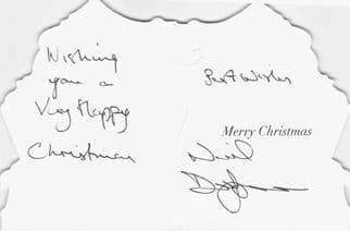 Neil Dudgeon Midsomer Murders Hand Signed Christmas Card