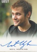 Neil Hopkins Lost TV Show Hand Signed Autograph Card Photo