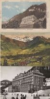 Nevada Palace Hotel Adelboden 3x Switzerland Old Postcard s