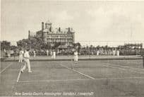New Tennis Courts At Lowestoft Kensington Gardens Suffolk Old Postcard