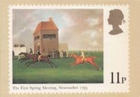Newmarket Antique Horse Racing 1793 Royal Mail FDC Postcard
