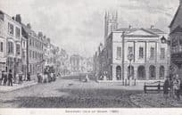 Newport Isle Of Wight Victorian 1860 Painting Postcard