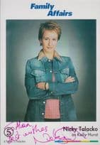 Nicky Talacko Kelly Hurst Family Affairs Hand Signed Cast Card Photo