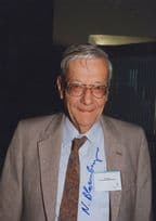 Nicolaas Bloembergen Dutch American Physicist Nobel Prize Large Hand Signed Photo